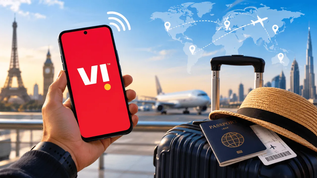 Vi international roaming graphic used with Digit’s report on bundled travel benefits.