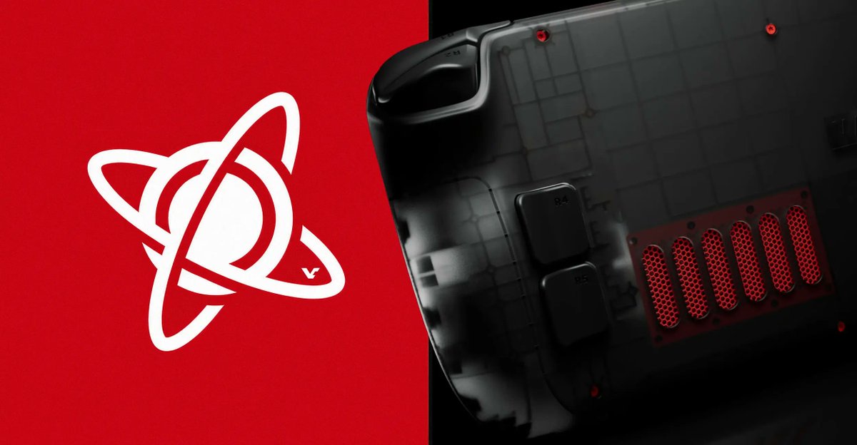 Steam Deck displaying a game library beside Proton Experimental branding.