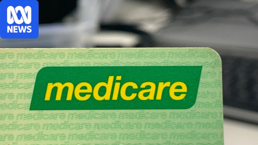 A close-up of a green Australian Medicare card.