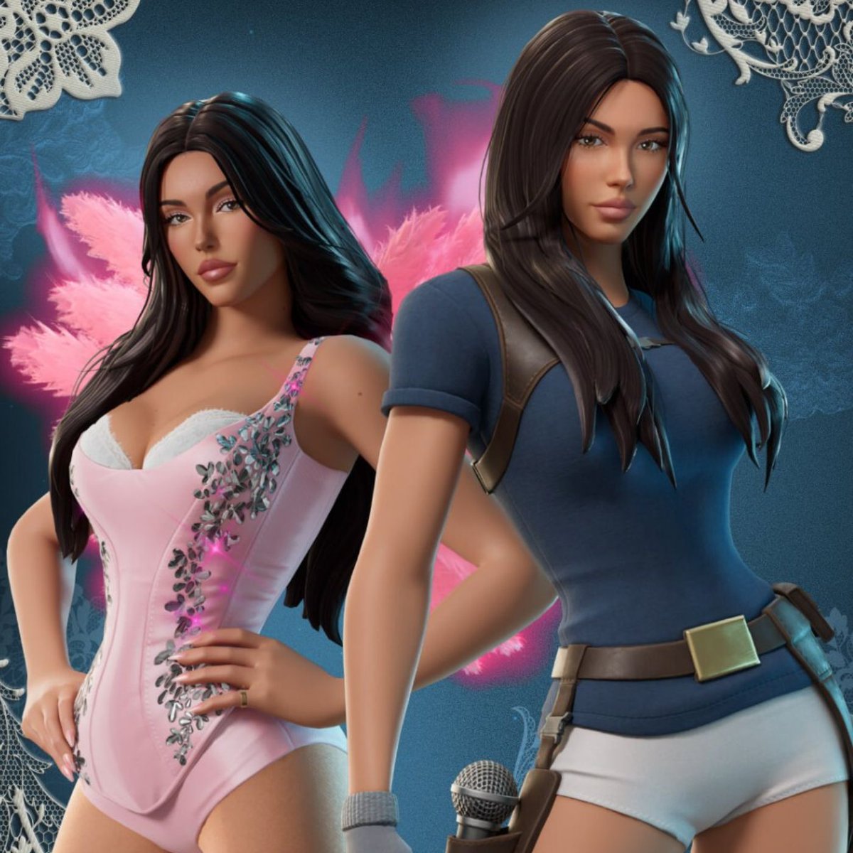 Madison Beer’s Satin Angel and Make You Mine outfits in Fortnite