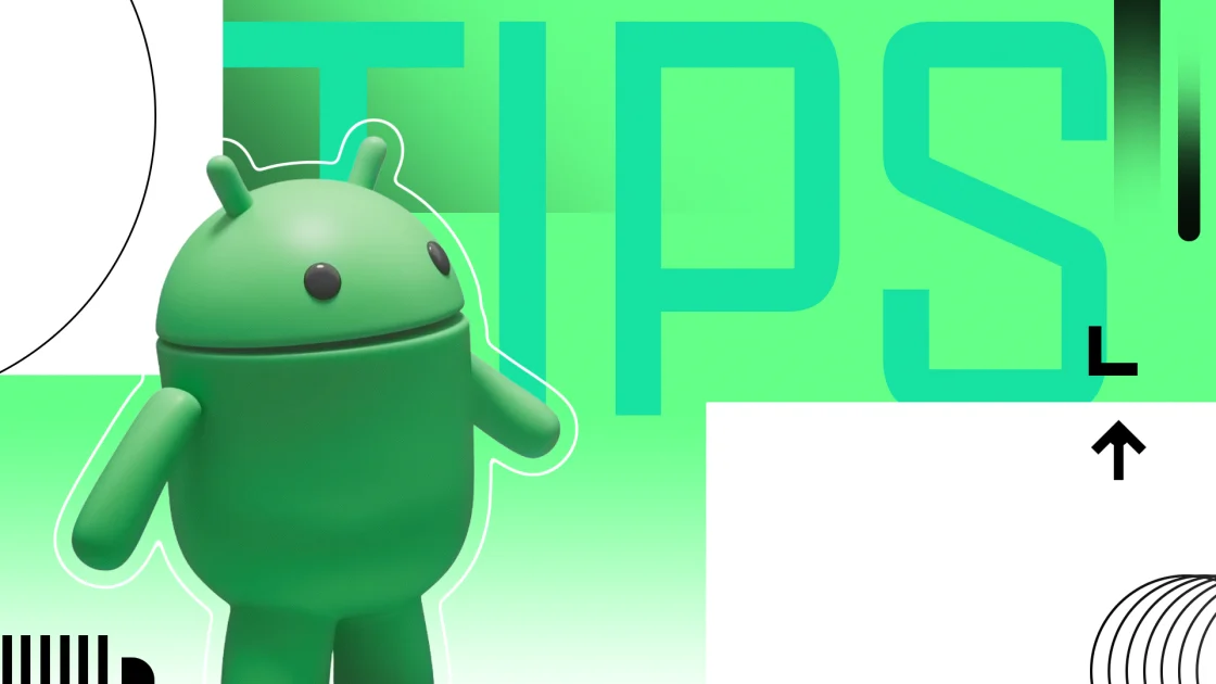 Android phone screens illustrating settings and shortcuts from PCMag’s guide.
