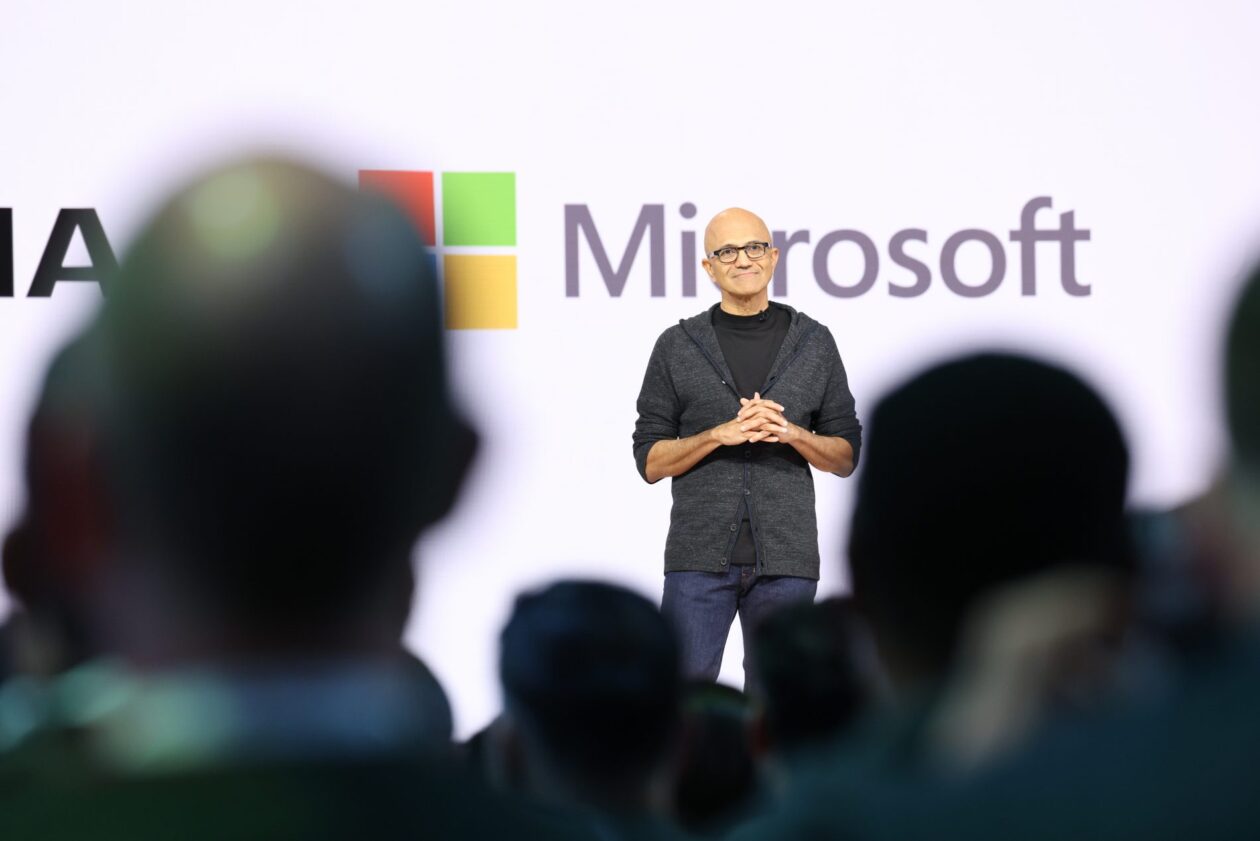 Microsoft CEO Satya Nadella speaks onstage at Microsoft Build 2026.