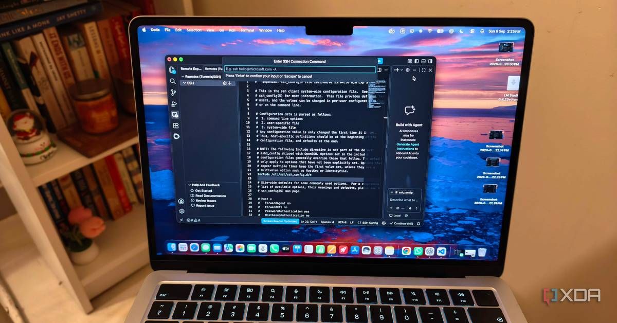 VS Code running in a browser through a Remote Tunnel connection.