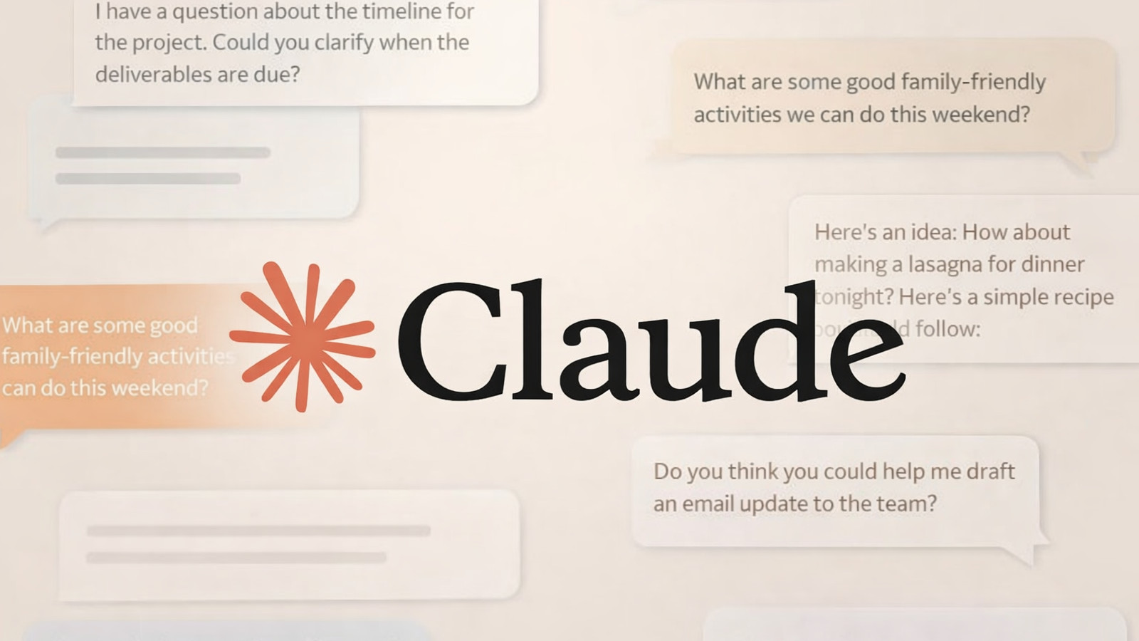 Claude interface shown on a laptop and phone beside the Claude logo.