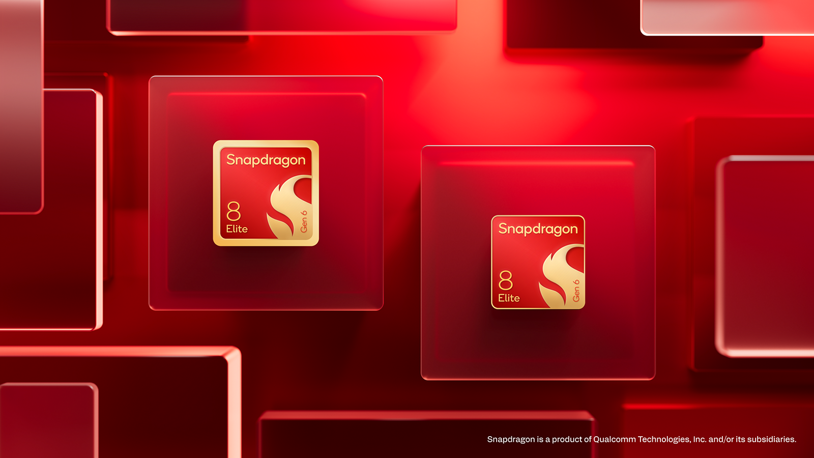 Qualcomm artwork showing Snapdragon 8 Elite Extreme Gen 6 and Snapdragon 8 Elite Gen 6 chip badges.