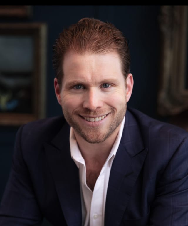 8VC co-founder Joe Lonsdale in a formal portrait.
