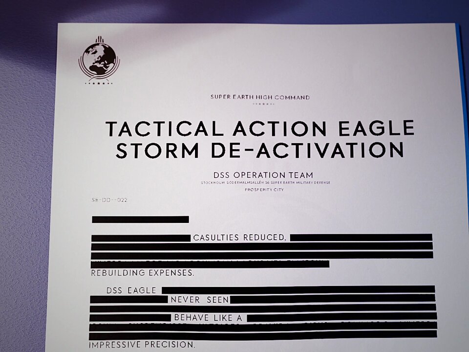 Helldivers 2 notice announcing Eagle Storm deactivation