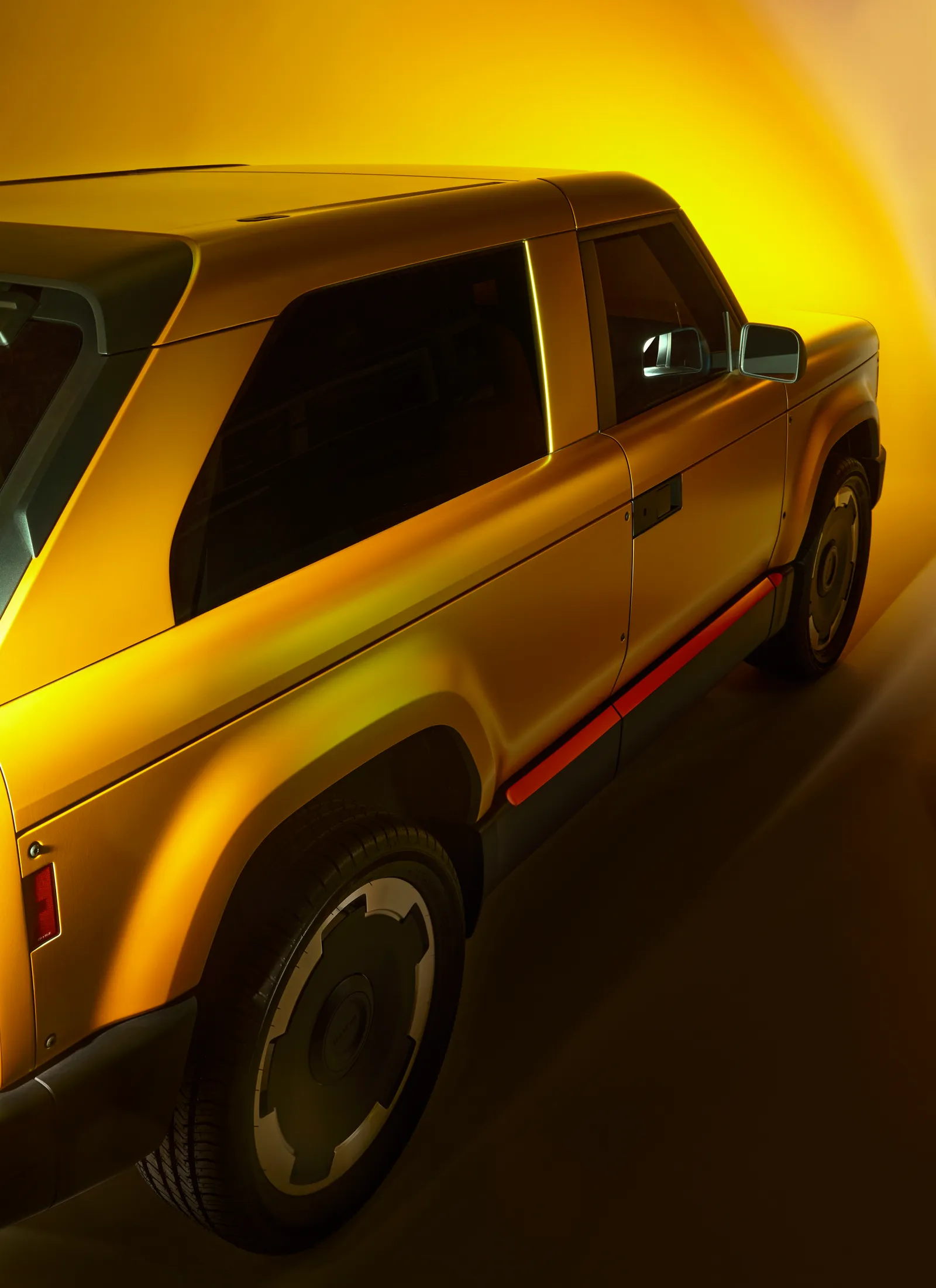 A Slate electric vehicle configured with the Fastback body style.