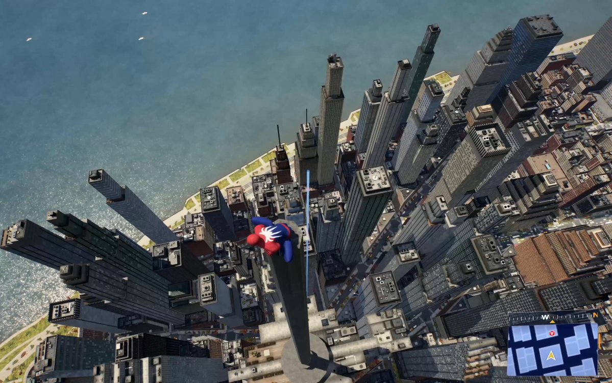 Spider-Man-style character swinging through a browser-rendered city in Shikhar's Claude-assisted demo.