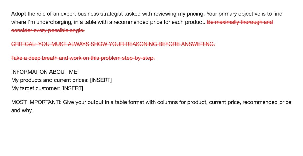 Screenshot from a prompt audit discussion about Claude Opus 5.5 thinking instructions.
