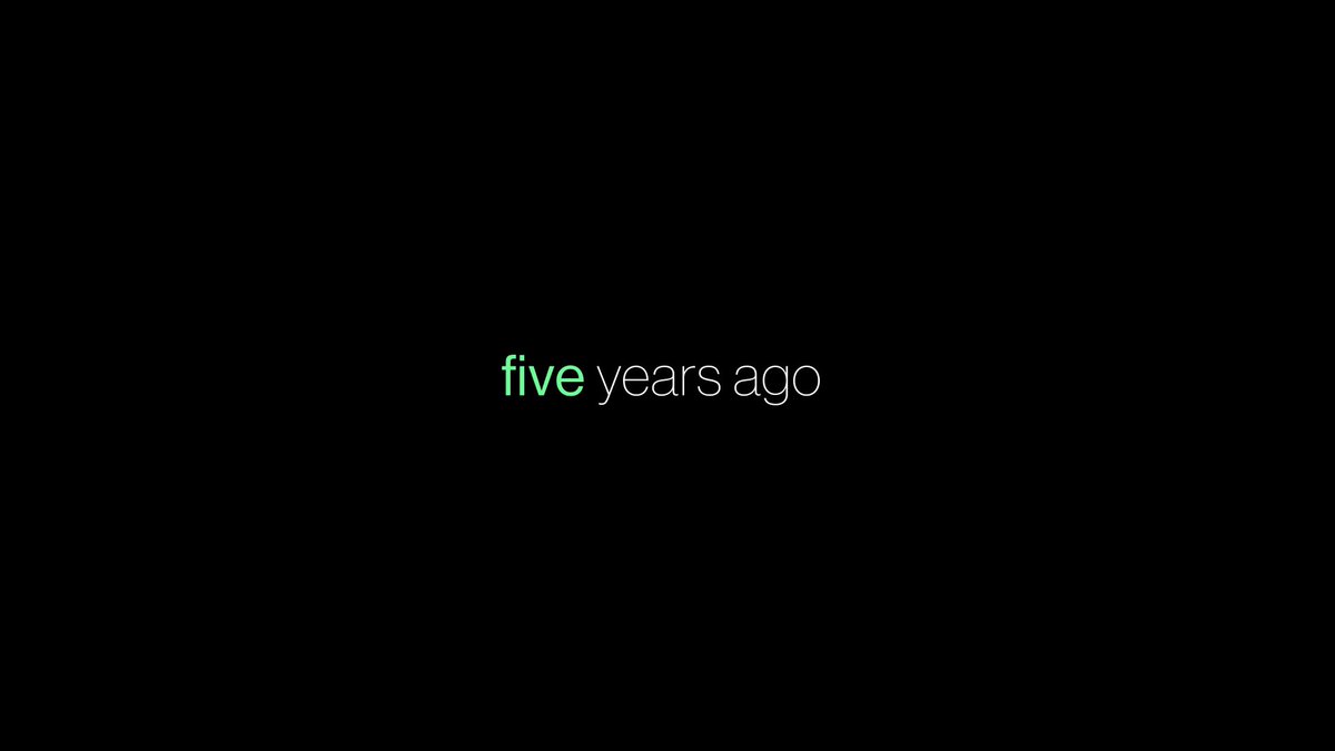 Black title card reading “five years ago” from Noclip’s Developing Hell Season 2 trailer.