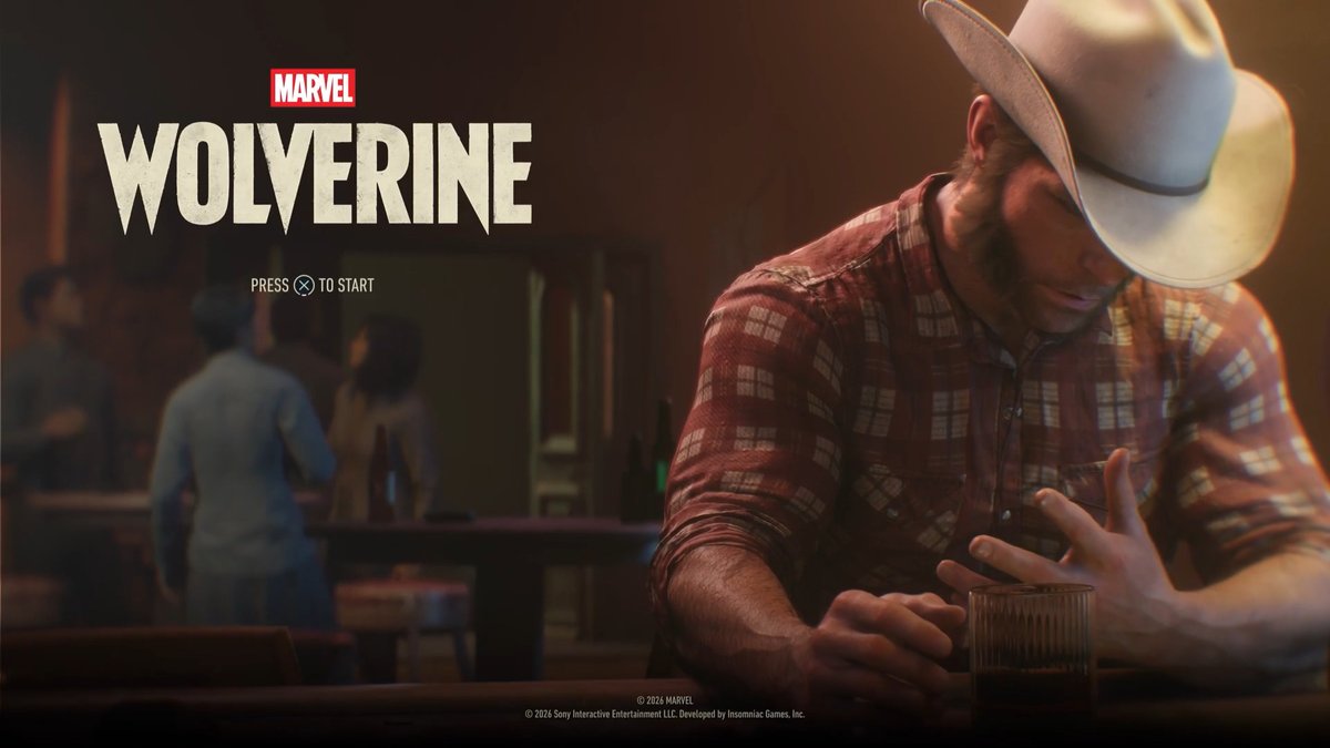 Logan wearing a cowboy hat in Marvel's Wolverine